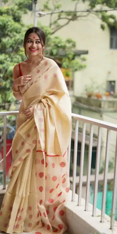 Cream Soft Lilan Weaving Work Saree | Sarees, Bollywood Sarees, Creative Sarees, Designer Sarees, Embroidered Sarees, Ethnic Saree, Modern Digital sarees, Party Wear Sarees