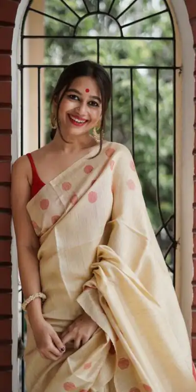Cream Soft Lilan Weaving Work Saree | Sarees, Bollywood Sarees, Creative Sarees, Designer Sarees, Embroidered Sarees, Ethnic Saree, Modern Digital sarees, Party Wear Sarees