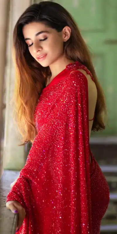 Divinely Red Brand Sequins Embellished Saree | Sarees, Bollywood Sarees, Creative Sarees, Designer Sarees, Embroidered Sarees, Ethnic Saree, Party Wear Sarees