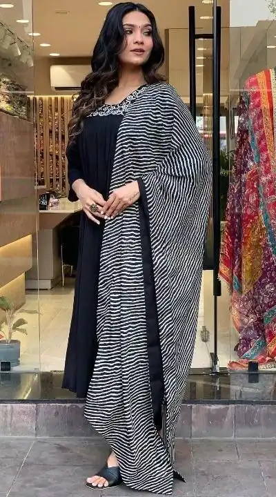 Elegant Black Maslin Mirror Work Salwar Suit | Jump Suits, Salwar suit, Casual Suits, Creative suits, Designer Suits, Palazzo Suits, Party Wear Suits, Patiala Suits, Straight Suits