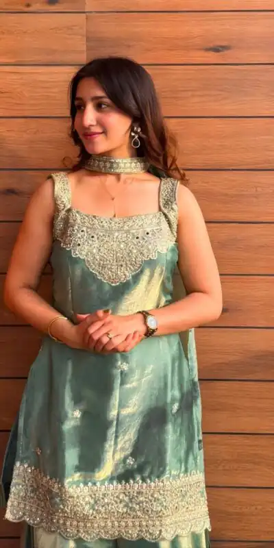 NF 1284 Green Fandy Silk Salwar Suit with Embroidery Work. Wedding, Party, Festive, Events Now at just ₹1999. Delivery 4-6 Working Days. Shop now. | Jump Suits, Salwar suit, Casual Suits, Creative suits, Designer Suits, Palazzo Suits, Party Wear Suits, Patiala Suits, Straight Suits