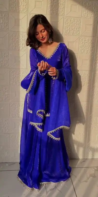 ZB 5063 Royal Blue Fandy Silk Salwar Suit with Embroidery Work. Wedding, Party, Festive, Events Now at just ₹1949. Delivery 4-6 Working Days. Shop now. | Jump Suits, Salwar suit, Casual Suits, Creative suits, Designer Suits, Palazzo Suits, Party Wear Suits, Patiala Suits, Straight Suits