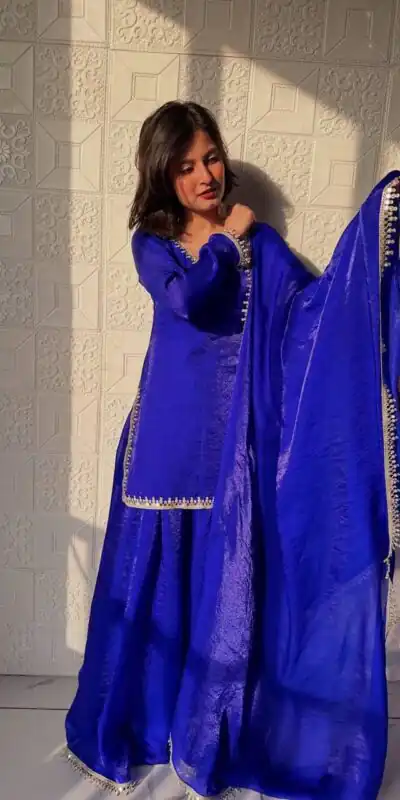 ZB 5063 Royal Blue Fandy Silk Salwar Suit with Embroidery Work. Wedding, Party, Festive, Events Now at just ₹1949. Delivery 4-6 Working Days. Shop now. | Jump Suits, Salwar suit, Casual Suits, Creative suits, Designer Suits, Palazzo Suits, Party Wear Suits, Patiala Suits, Straight Suits
