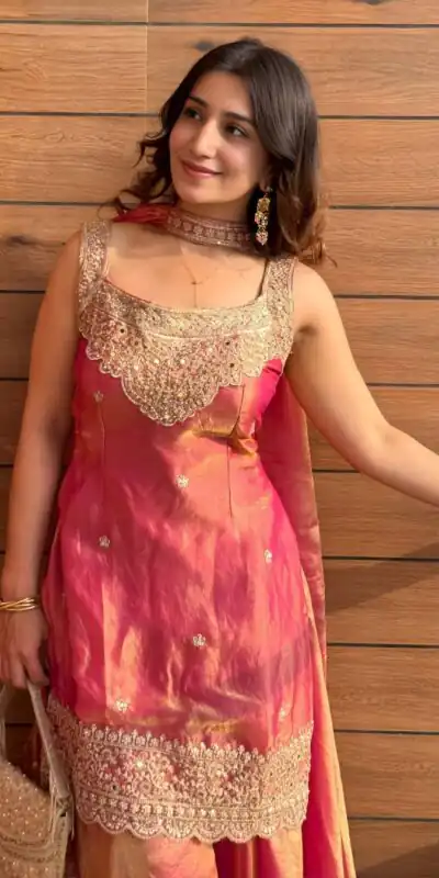 NF 1284 Rust Fandy Silk Salwar Suit with Embroidery Work. Wedding, Party, Festive, Events Now at just ₹1999. Delivery 4-6 Working Days. Shop now. | Jump Suits, Salwar suit, Casual Suits, Creative suits, Designer Suits, Palazzo Suits, Party Wear Suits, Patiala Suits, Straight Suits
