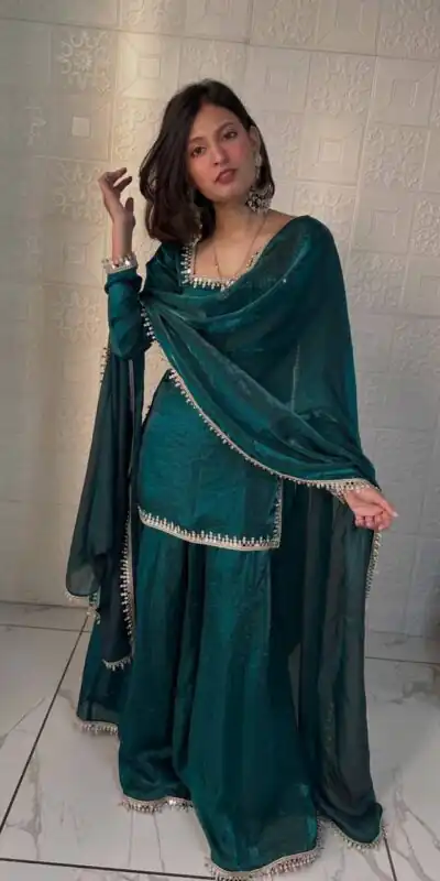 ZB 5063 Teal Fandy Silk Salwar Suit with Embroidery Work. Wedding, Party, Festive, Events Now at just ₹1949. Delivery 4-6 Working Days. Shop now. | Jump Suits, Salwar suit, Casual Suits, Creative suits, Designer Suits, Palazzo Suits, Party Wear Suits, Patiala Suits, Straight Suits