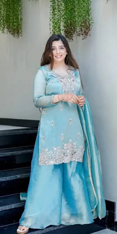 DC 114 Blue Fandy Satin Salwar Suit with Embroidery Work & Lace Work. Exclusive Offer ₹1899. Delivery 4-6 Working Days. Shop now. | Jump Suits, Salwar suit, Casual Suits, Creative suits, Designer Suits, Palazzo Suits, Party Wear Suits, Patiala Suits, Straight Suits