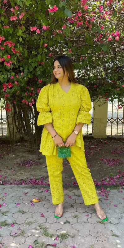 LG 2111 Lime Yellow Cotton Salwar Suit with Embroidery Work. Introductory Price ₹1999. Delivery 4-6 Working Days. Shop now. | Jump Suits, Salwar suit, Casual Suits, Creative suits, Designer Suits, Palazzo Suits, Party Wear Suits, Patiala Suits, Straight Suits
