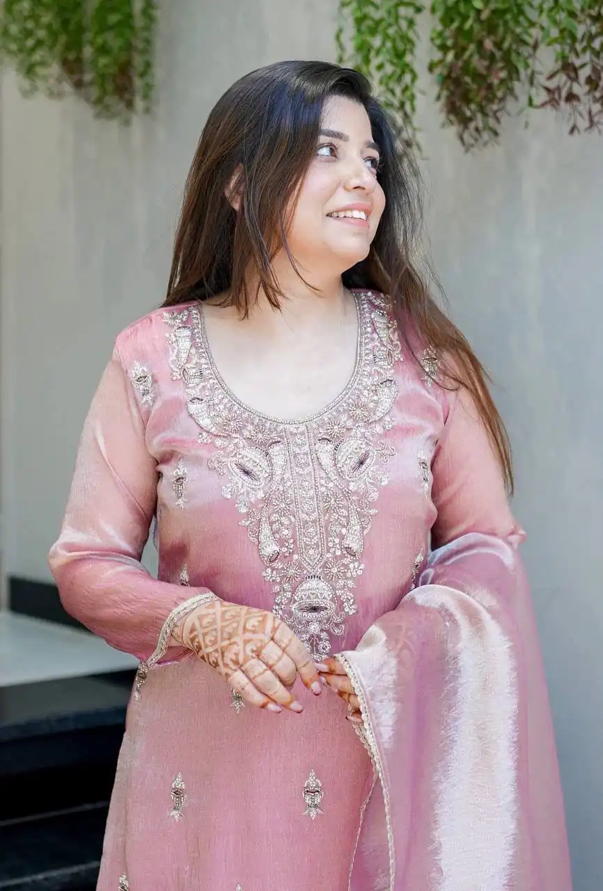 DC 114 Pink Fandy Satin Salwar Suit with Embroidery Work & Lace Work. Exclusive Offer ₹1899. Delivery 4-6 Working Days. Shop now. | Jump Suits, Salwar suit, Casual Suits, Creative suits, Designer Suits, Palazzo Suits, Party Wear Suits, Patiala Suits, Straight Suits