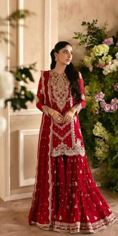 RTC 6032 Red Faux Georgette Salwar Suit Perfect for Wedding, Party, Family Gatherings, Sangeet, Housewarming – . Affordable Price ₹2549. Days | Jump Suits, Salwar suit, Casual Suits, Creative suits, Designer Suits, Palazzo Suits, Party Wear Suits, Patiala Suits, Straight Suits