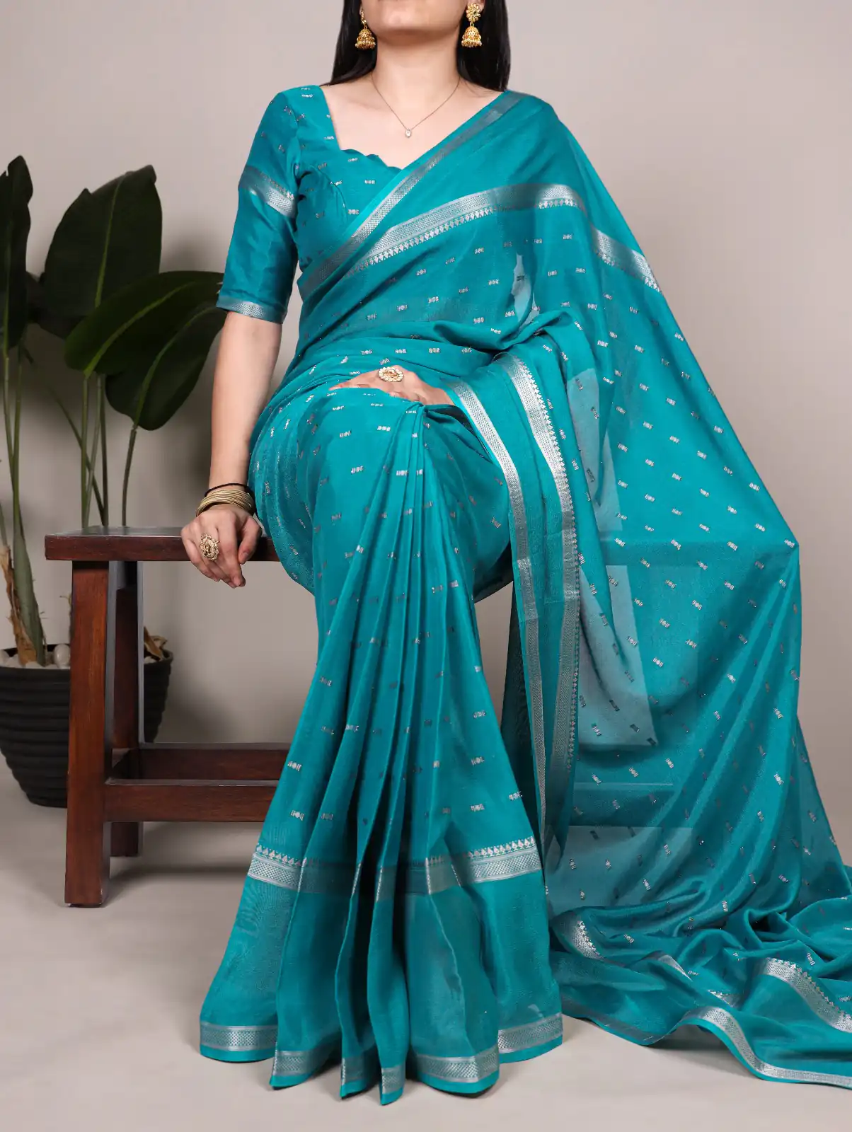Firozi Crepe Weaving Work Saree | Sarees, Bollywood Sarees, Creative Sarees, Designer Sarees, Embroidered Sarees, Ethnic Saree, Modern Digital sarees, Party Wear Sarees