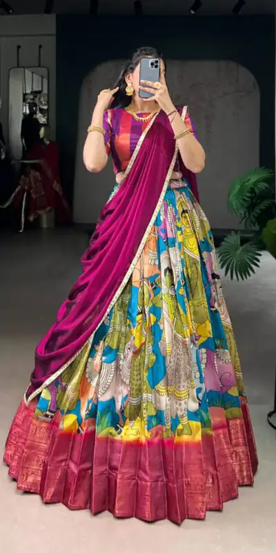 Firozi Dola Silk Sequins Zari Work Lehenga Choli | Lehenga, Bollywood Lehenga, Creative Lehenga, Designer Lehenga, Embroidered Lehenga, Party Wear Lehenga