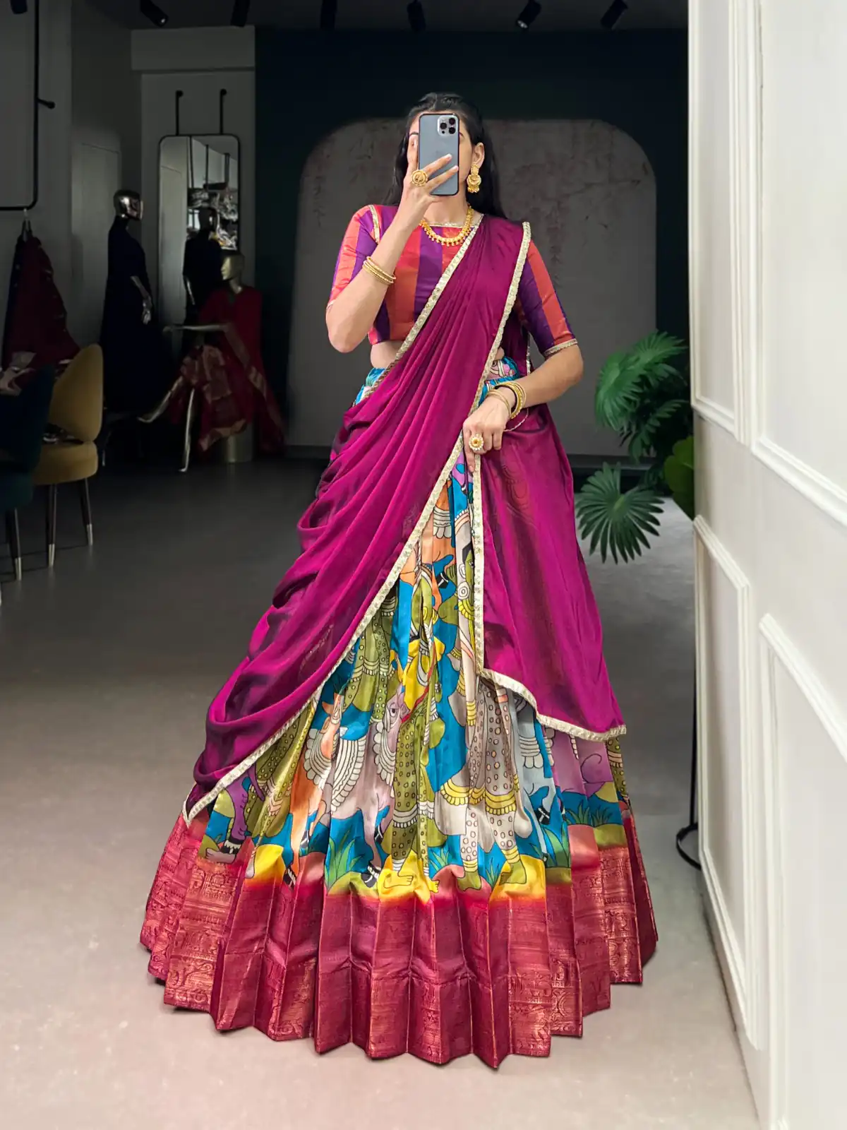 Firozi Dola Silk Sequins Zari Work Lehenga Choli | Lehenga, Bollywood Lehenga, Creative Lehenga, Designer Lehenga, Embroidered Lehenga, Party Wear Lehenga