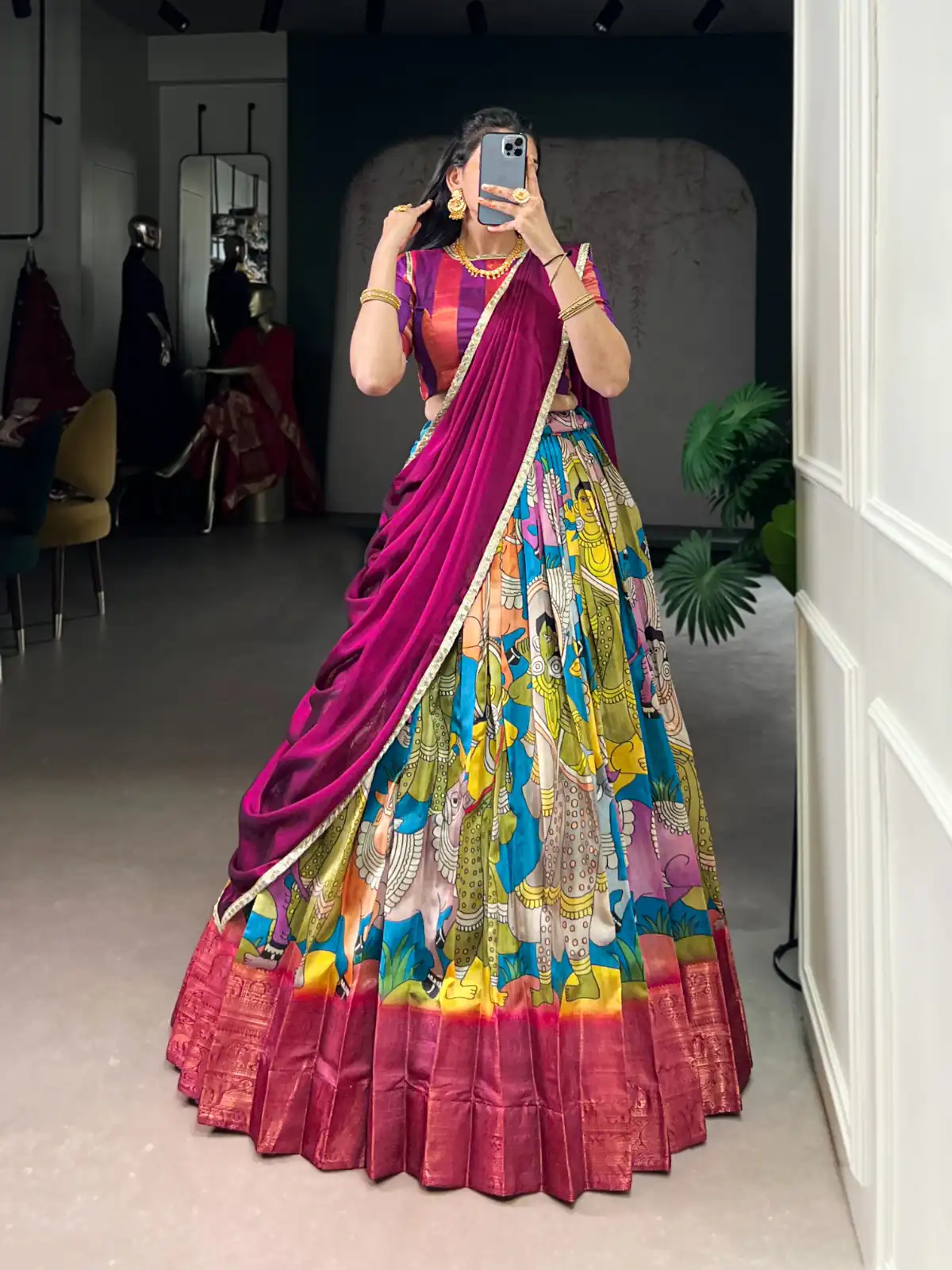 Firozi Dola Silk Sequins Zari Work Lehenga Choli | Lehenga, Bollywood Lehenga, Creative Lehenga, Designer Lehenga, Embroidered Lehenga, Party Wear Lehenga