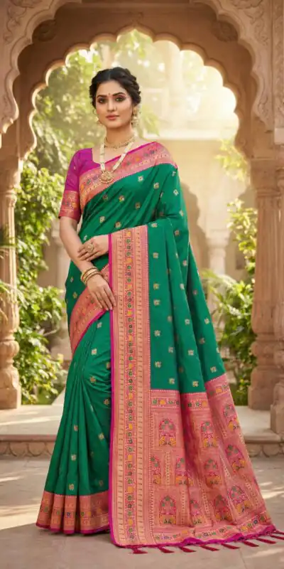 Firozi Meenakari Lace Zari Work Saree | Sarees, Bollywood Sarees, Creative Sarees, Designer Sarees, Embroidered Sarees, Ethnic Saree, Modern Digital sarees, Party Wear Sarees