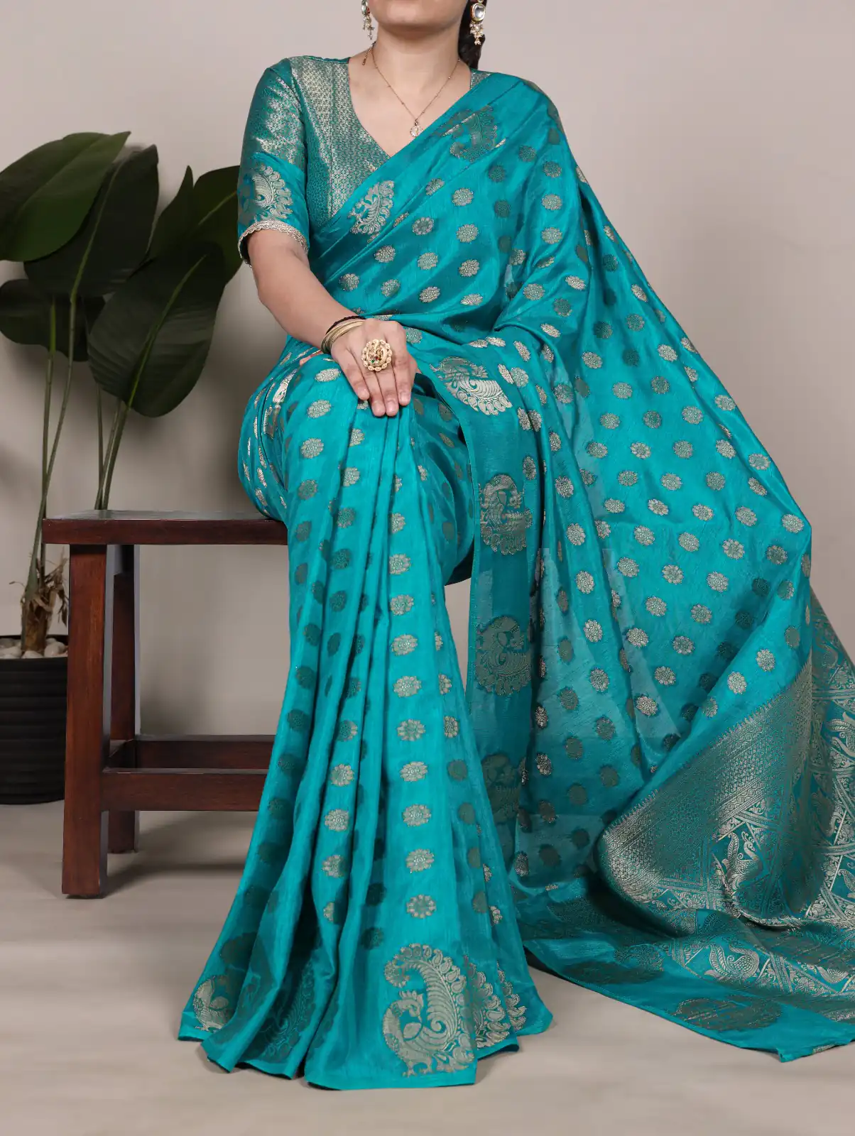 Firozi Roop Weaving Saree | Sarees, Bollywood Sarees, Creative Sarees, Designer Sarees, Embroidered Sarees, Ethnic Saree, Modern Digital sarees, Party Wear Sarees