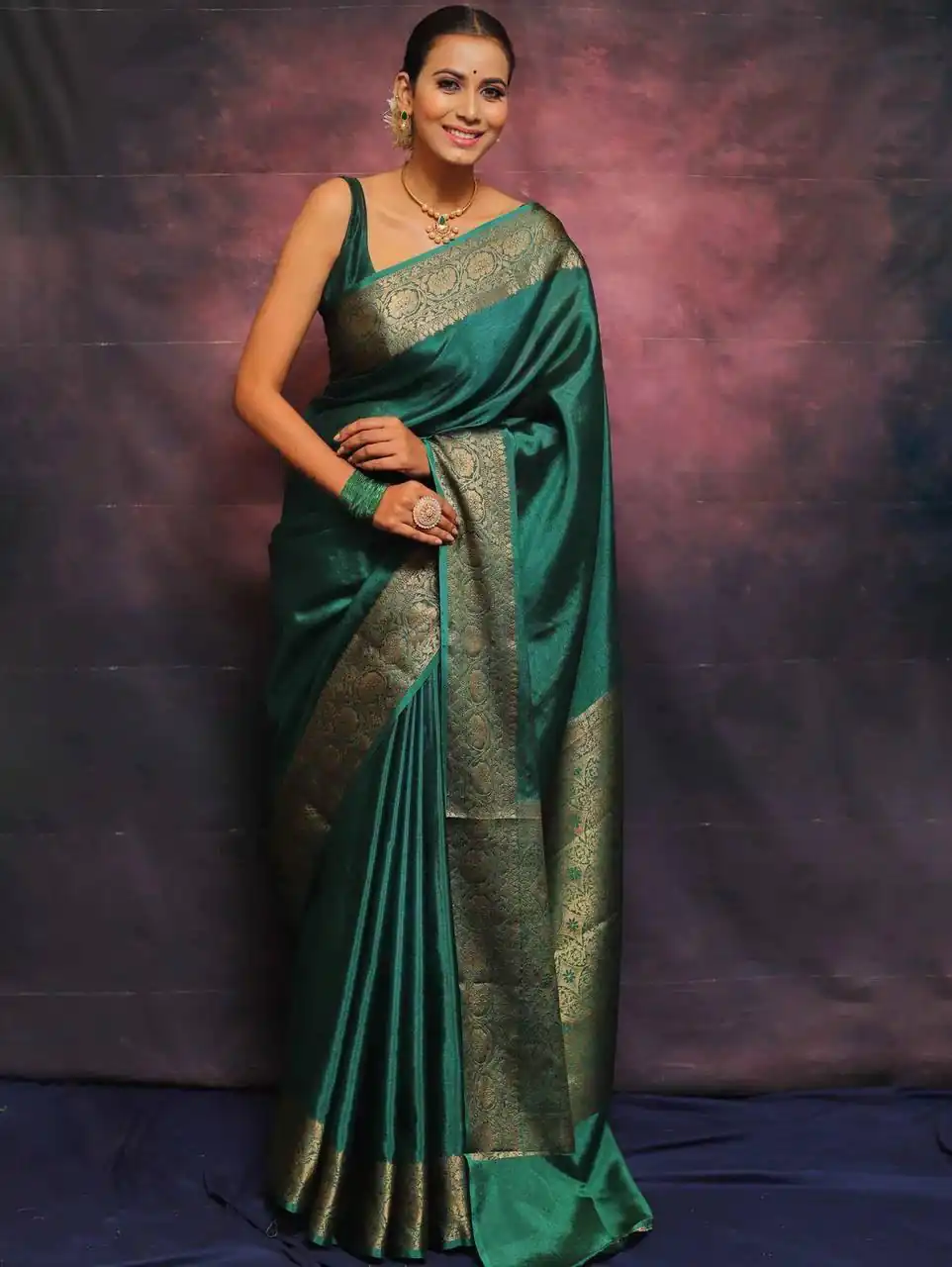 Firozi Soft Lichi Silk Lace Border Saree | Sarees, Bollywood Sarees, Creative Sarees, Designer Sarees, Embroidered Sarees, Ethnic Saree, Modern Digital sarees, Party Wear Sarees