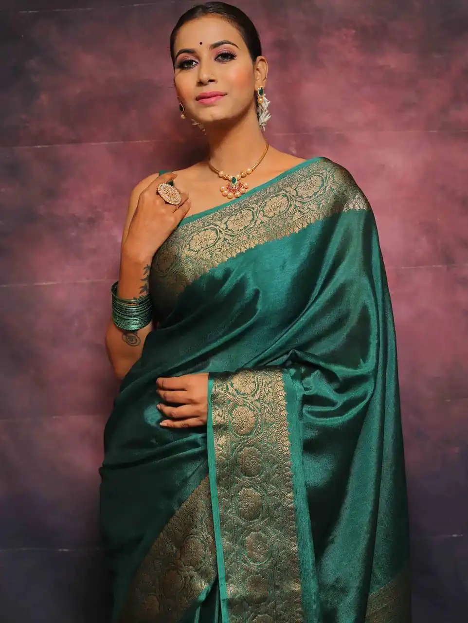 Firozi Soft Lichi Silk Lace Border Saree | Sarees, Bollywood Sarees, Creative Sarees, Designer Sarees, Embroidered Sarees, Ethnic Saree, Modern Digital sarees, Party Wear Sarees