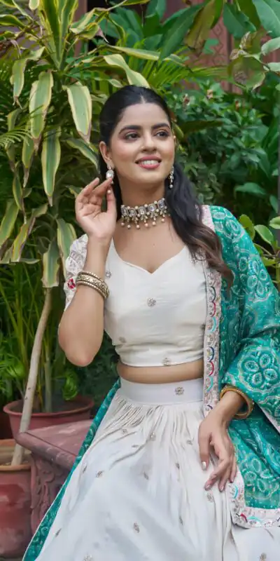 Firozi Tissue Silk Embroidery Work Lehenga Choli | Lehenga, Bollywood Lehenga, Creative Lehenga, Designer Lehenga, Embroidered Lehenga, Party Wear Lehenga