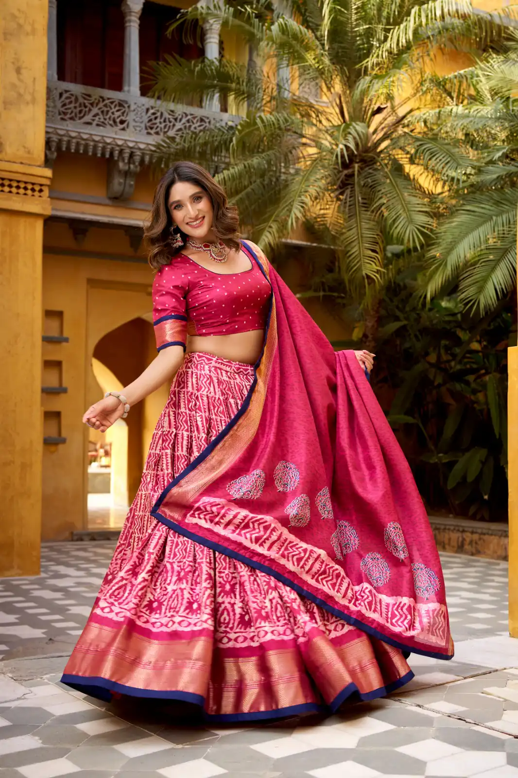 Gajari Dola Silk Zari Weaving Work Lehenga Choli | Lehenga, Bollywood Lehenga, Creative Lehenga, Designer Lehenga, Embroidered Lehenga, Party Wear Lehenga