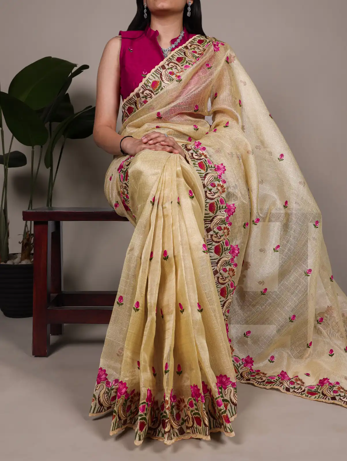 Gold Zari Kota Tissue Embroidery Zari Work Saree | Sarees, Bollywood Sarees, Creative Sarees, Designer Sarees, Embroidered Sarees, Ethnic Saree, Modern Digital sarees, Party Wear Sarees