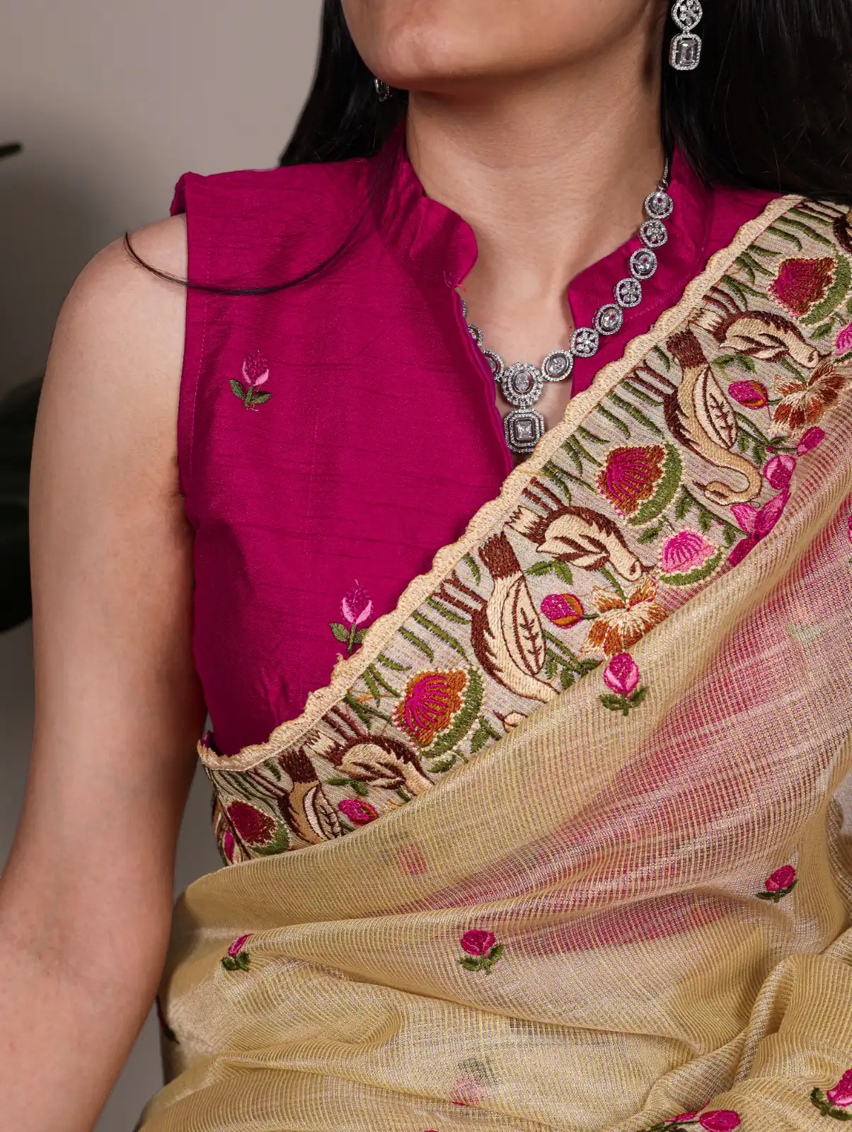 Gold Zari Kota Tissue Embroidery Zari Work Saree | Sarees, Bollywood Sarees, Creative Sarees, Designer Sarees, Embroidered Sarees, Ethnic Saree, Modern Digital sarees, Party Wear Sarees