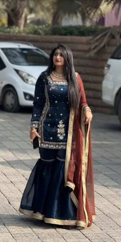 Graceful Blue Zimmy Silk Embroider Work Salwar Suit | Jump Suits, Salwar suit, Casual Suits, Creative suits, Designer Suits, Palazzo Suits, Party Wear Suits, Patiala Suits, Straight Suits