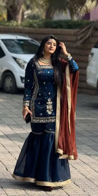 Graceful Blue Zimmy Silk Embroider Work Salwar Suit | Jump Suits, Salwar suit, Casual Suits, Creative suits, Designer Suits, Palazzo Suits, Party Wear Suits, Patiala Suits, Straight Suits