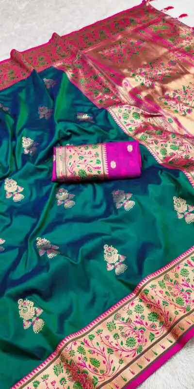 Green Banarasi Silk Lace Work Zari Work Saree | Sarees, Bollywood Sarees, Creative Sarees, Designer Sarees, Embroidered Sarees, Ethnic Saree, Modern Digital sarees, Party Wear Sarees