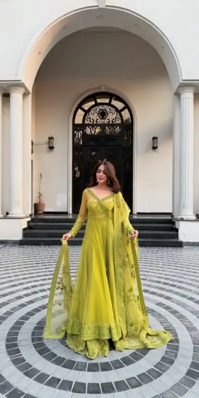 Green Butterfly Net Sequence Work Lehenga Choli | Lehenga, Bollywood Lehenga, Creative Lehenga, Designer Lehenga, Embroidered Lehenga, Party Wear Lehenga