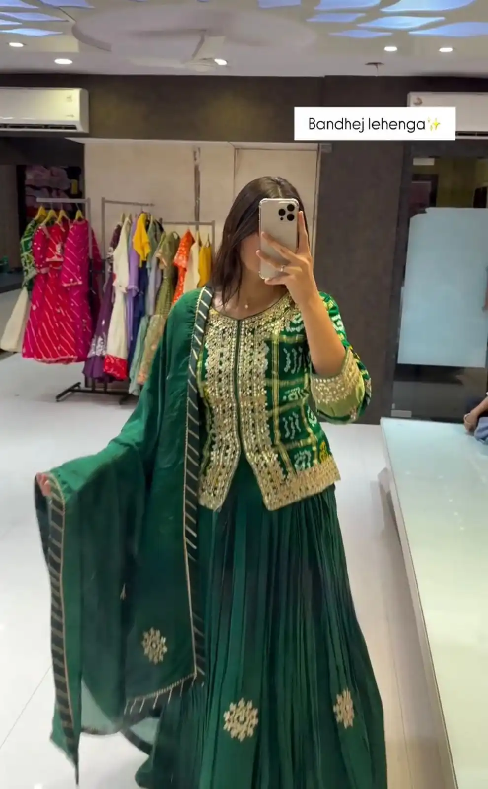 Green Chinon Digital Print Embroidery Work Lehenga Choli | Lehenga, Bollywood Lehenga, Creative Lehenga, Designer Lehenga, Embroidered Lehenga, Party Wear Lehenga
