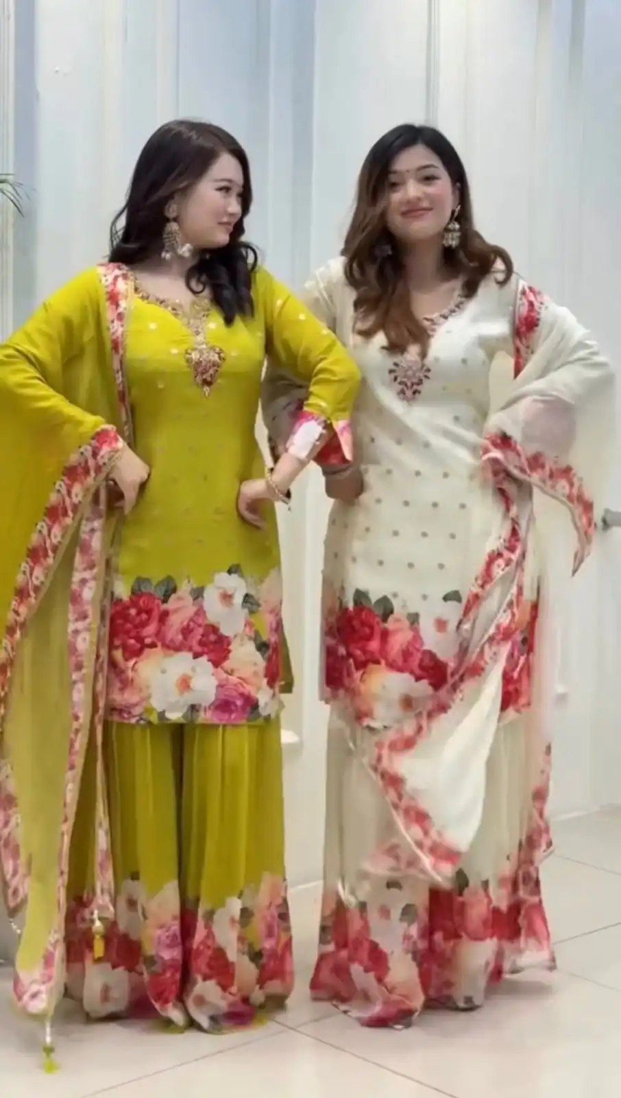 Green Faux Georgette With Embroidery Salwar Suit | Jump Suits, Salwar suit, Casual Suits, Creative suits, Designer Suits, Palazzo Suits, Party Wear Suits, Patiala Suits, Straight Suits
