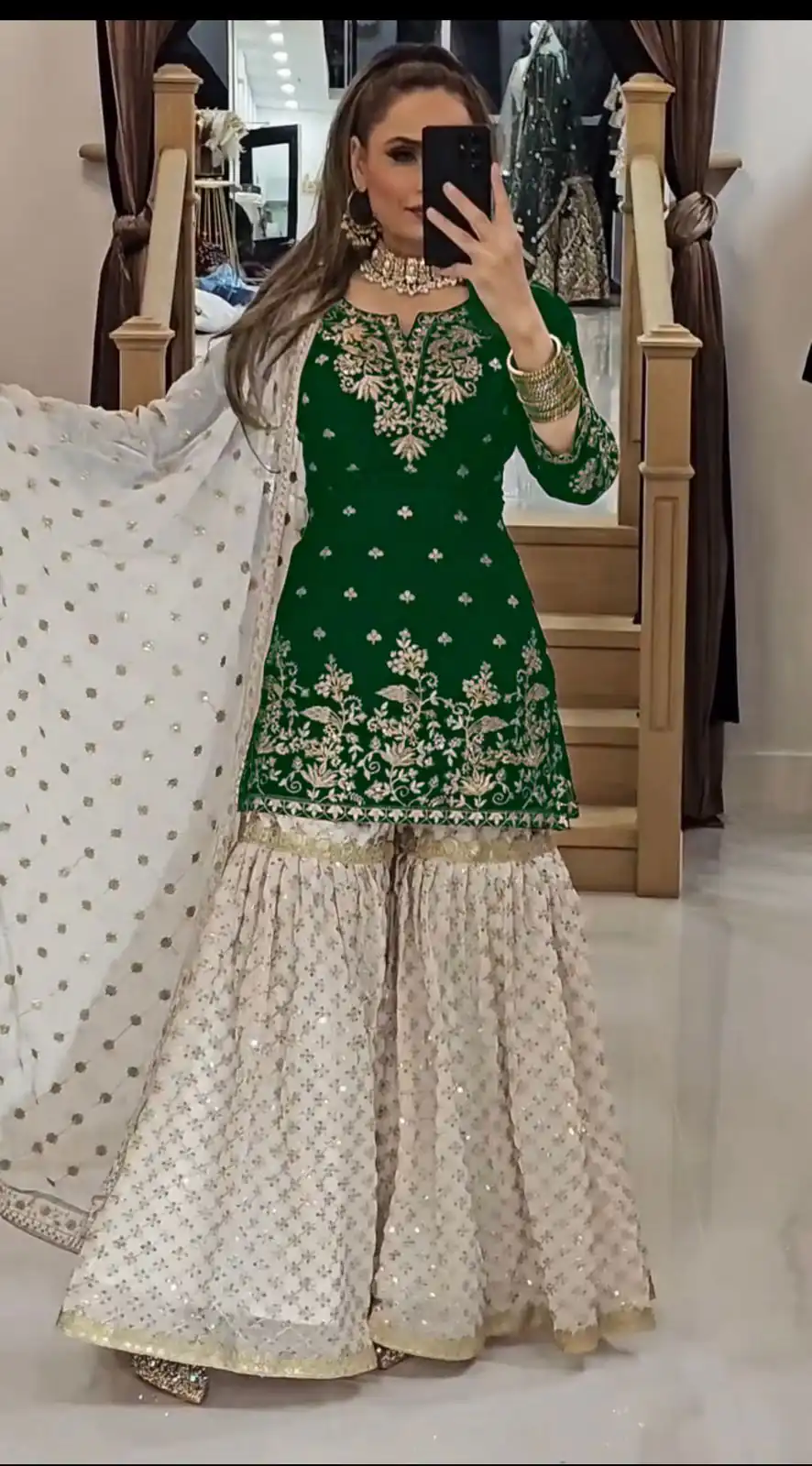 Green Fox Georgette Embroidery Lace Work Salwar Suit | Jump Suits, Tops & Bottoms, Track Suits, Salwar suit, Casual Suits, Creative suits, Designer Suits, Palazzo Suits, Party Wear Suits, Patiala Suits, Straight Suits, Trendy Wear