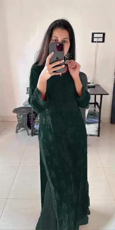 Green Georgette Embroidery Salwar Suit | Jump Suits, Salwar suit, Casual Suits, Creative suits, Designer Suits, Palazzo Suits, Party Wear Suits, Patiala Suits, Straight Suits
