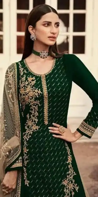 Green Georgette Embroidery Stone Work Lehenga Choli | Lehenga, Bollywood Lehenga, Creative Lehenga, Designer Lehenga, Embroidered Lehenga, Party Wear Lehenga