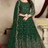 Green Georgette Multi Thread Zari Anarkali Suit | Anarkali Suits, Bollywood Anarkali, Creative-Anarkali, Designer Anarkali, Embroidered Anarkali, Party Wear Anarkali