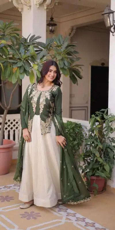 Green Glass Roman Sequins Work Gown | Gowns, Bollywood Gowns, Creative Gowns, Designer Gowns, Embroidered Gowns, Party Wear Gowns