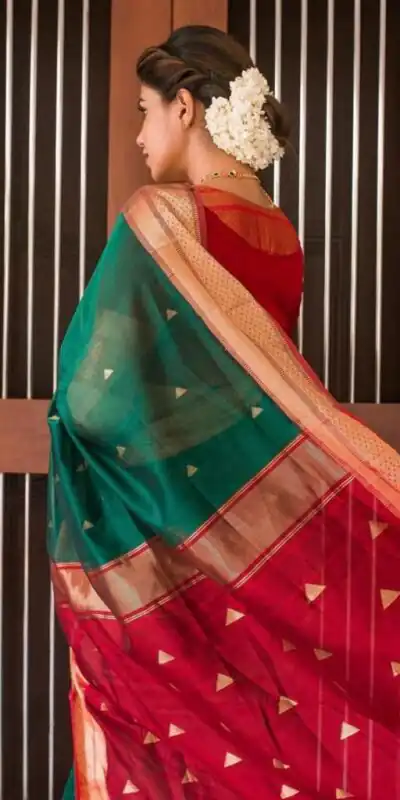 Green Lichi Silk Jacquard Border Saree | Sarees, Bollywood Sarees, Creative Sarees, Designer Sarees, Embroidered Sarees, Ethnic Saree, Modern Digital sarees, Party Wear Sarees