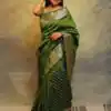 Green Lichi Silk Jacquard Rich Pallu Saree | Sarees, Bollywood Sarees, Creative Sarees, Designer Sarees, Embroidered Sarees, Ethnic Saree, Modern Digital sarees, Party Wear Sarees