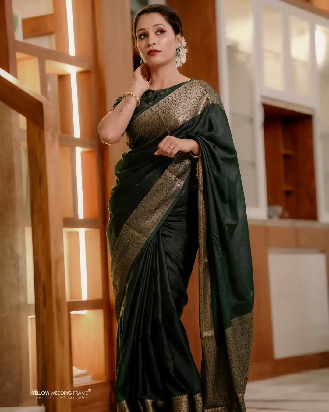 Green Soft Lichi Silk Border Lace Work Saree | Sarees, Bollywood Sarees, Creative Sarees, Designer Sarees, Embroidered Sarees, Ethnic Saree, Modern Digital sarees, Party Wear Sarees