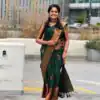 Green Soft Lichi Silk Jacquard Work All Over Saree | Sarees, Bollywood Sarees, Creative Sarees, Designer Sarees, Embroidered Sarees, Ethnic Saree, Modern Digital sarees, Party Wear Sarees