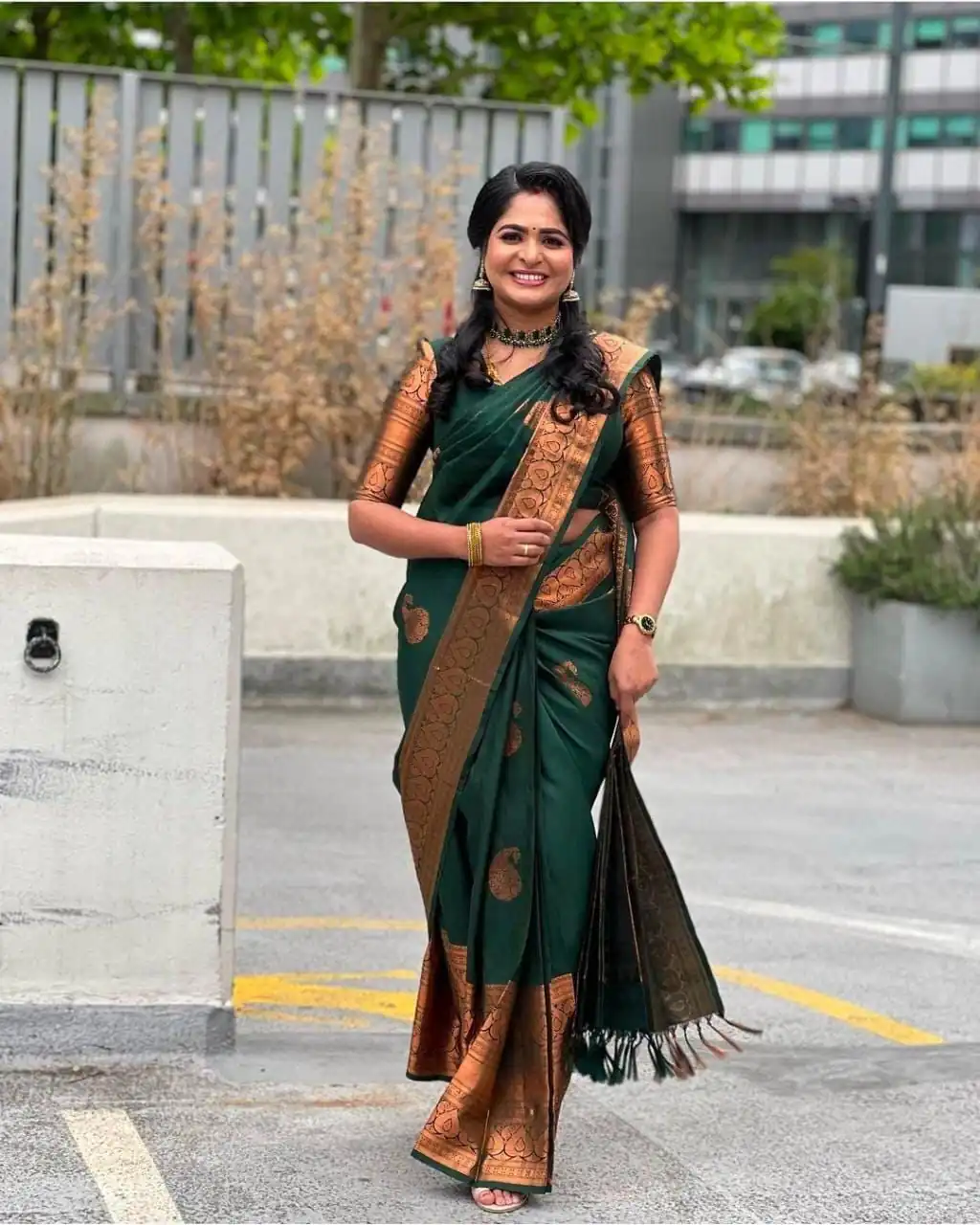 Green Soft Lichi Silk Jacquard Work All Over Saree | Sarees, Bollywood Sarees, Creative Sarees, Designer Sarees, Embroidered Sarees, Ethnic Saree, Modern Digital sarees, Party Wear Sarees