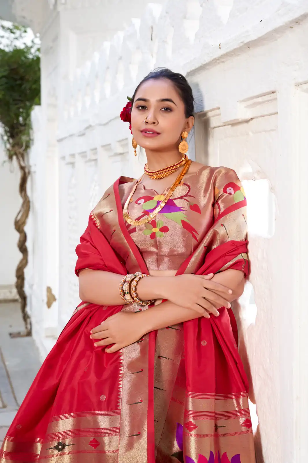 Green Vichitra Paithni Lehenga Choli | Lehenga, Bollywood Lehenga, Creative Lehenga, Designer Lehenga, Embroidered Lehenga, Party Wear Lehenga