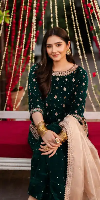 Green Viscose Velvet Thread Sequence Work Salwar Suit | Jump Suits, Tops & Bottoms, Track Suits, Salwar suit, Casual Suits, Creative suits, Designer Suits, Palazzo Suits, Party Wear Suits, Patiala Suits, Straight Suits, Trendy Wear