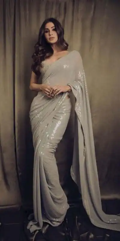 Grey Heavy Sequence Work Saree | Sarees, Bollywood Sarees, Creative Sarees, Designer Sarees, Embroidered Sarees, Ethnic Saree, Party Wear Sarees