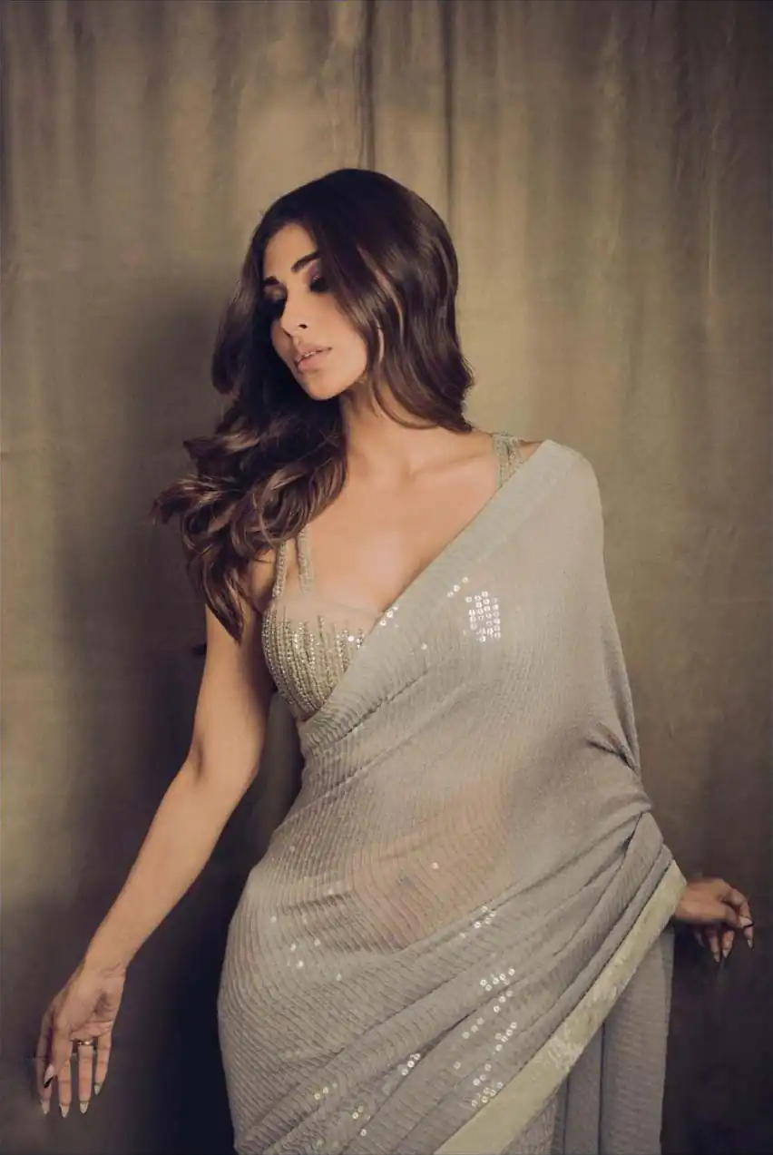 Grey Heavy Sequence Work Saree | Sarees, Bollywood Sarees, Creative Sarees, Designer Sarees, Embroidered Sarees, Ethnic Saree, Party Wear Sarees
