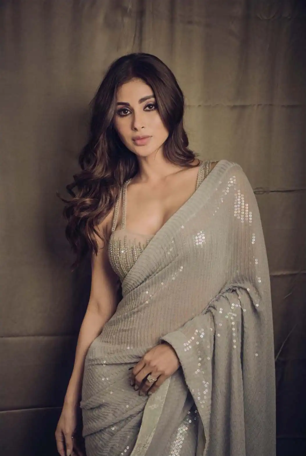 Grey Heavy Sequence Work Saree | Sarees, Bollywood Sarees, Creative Sarees, Designer Sarees, Embroidered Sarees, Ethnic Saree, Party Wear Sarees