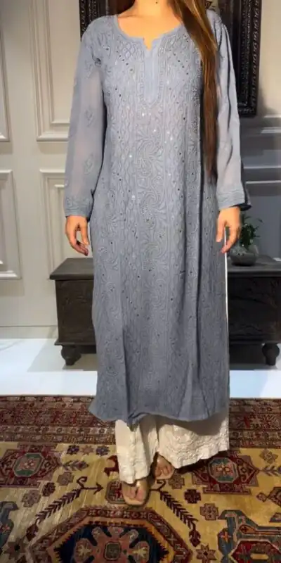 Grey Rayon Embroidery Foil Thread Work Salwar Suit | Jump Suits, Salwar suit, Casual Suits, Creative suits, Designer Suits, Palazzo Suits, Party Wear Suits, Patiala Suits, Straight Suits