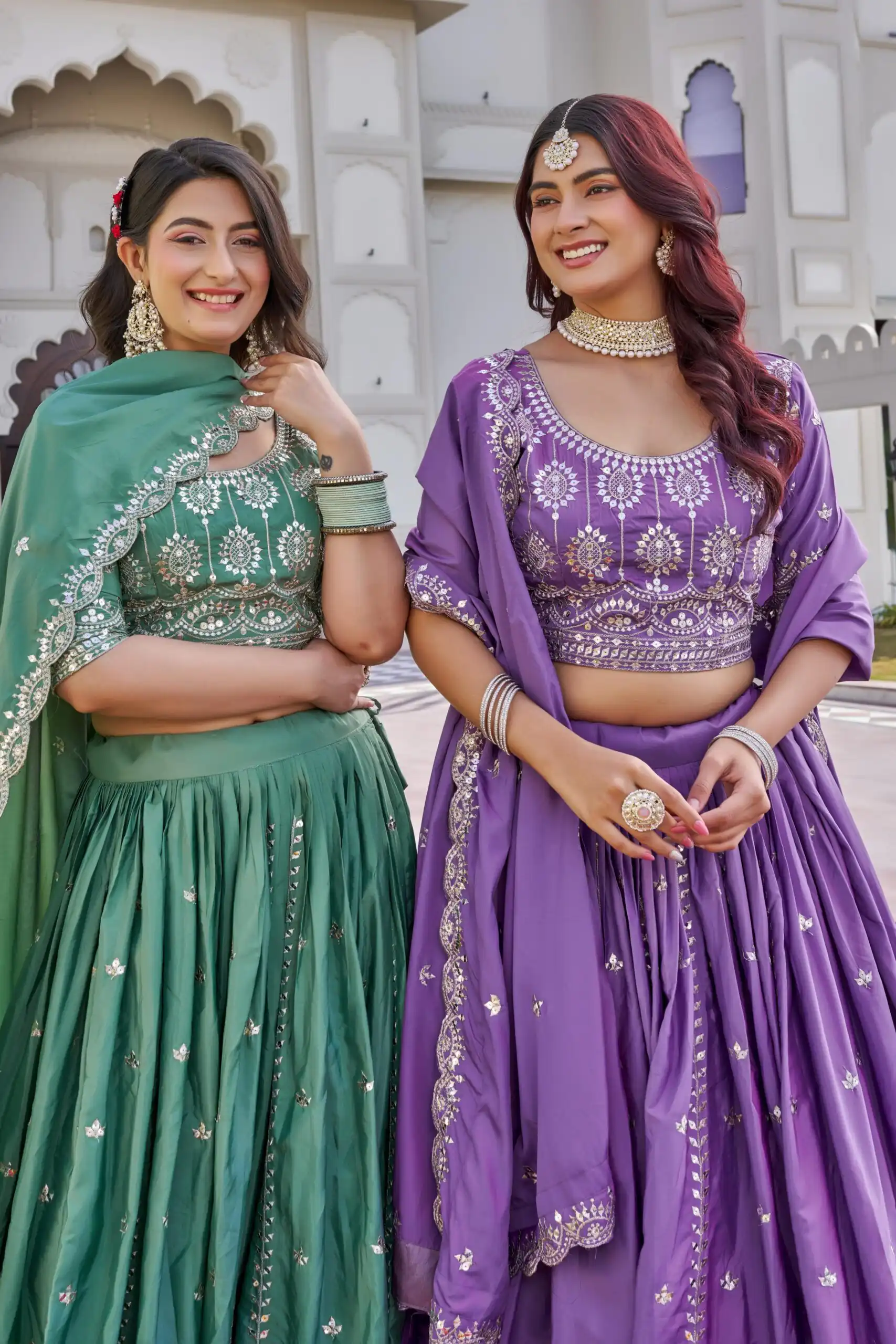 Lavender Crap Silk Embroidery Work Lehenga Choli | Lehenga, Bollywood Lehenga, Creative Lehenga, Designer Lehenga, Embroidered Lehenga, Party Wear Lehenga