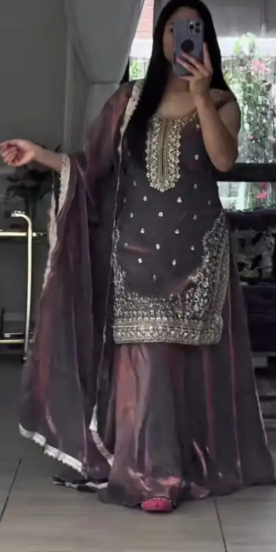 Lavender Fandy Silk Embroidery Lace Work Salwar Suit | Jump Suits, Salwar suit, Casual Suits, Creative suits, Designer Suits, Palazzo Suits, Party Wear Suits, Patiala Suits, Straight Suits