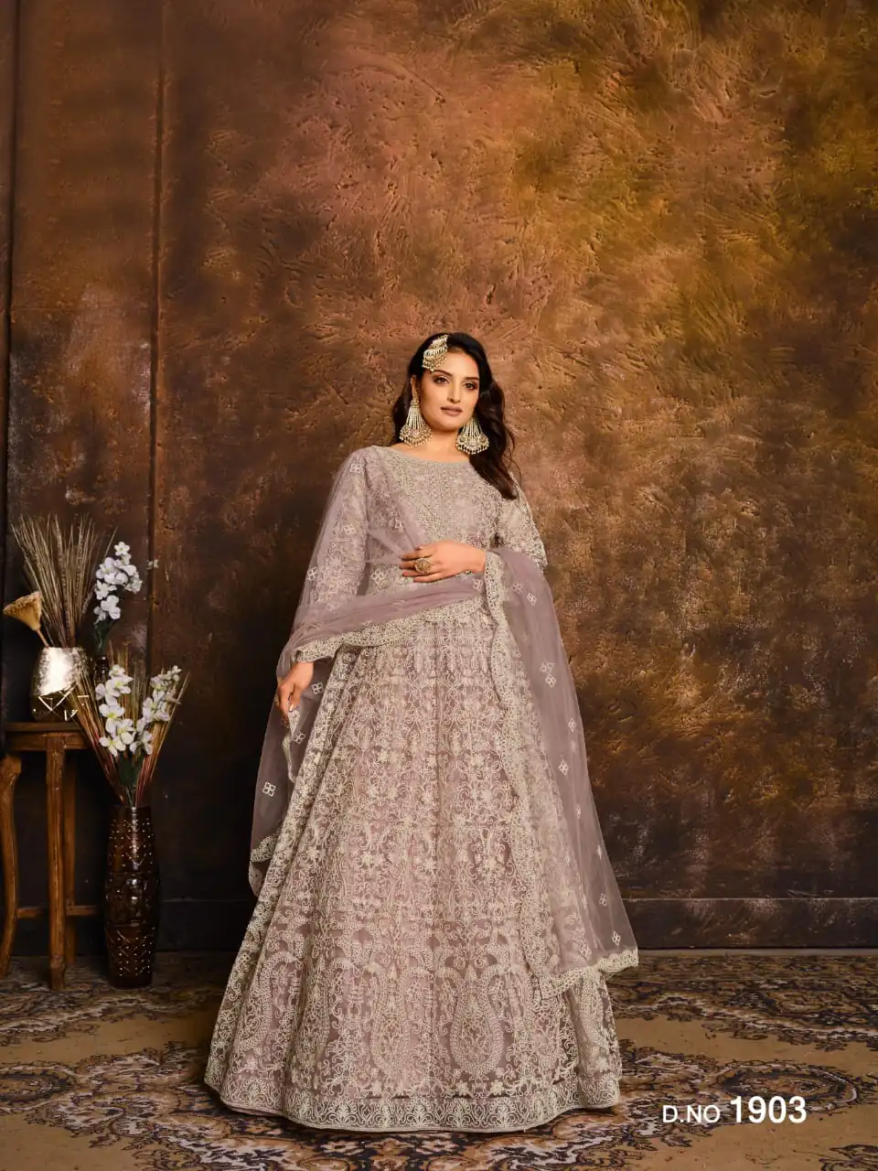 Lavender Net Embroidery Work Salwar Suit | Jump Suits, Salwar suit, Casual Suits, Creative suits, Designer Suits, Palazzo Suits, Party Wear Suits, Patiala Suits, Straight Suits